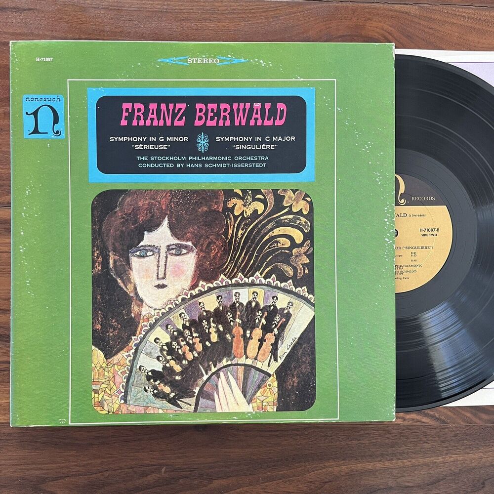 Franz Berwald Symphony In G Minor Sérieuse C Major Singulière LP Nonesuch H71087